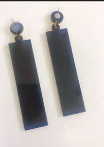 Moschino Drop Earrings Gold Black l Last Pair