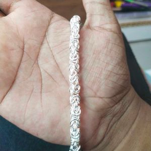 91Pure Silver Hollow Chain ⛓️ Bracelet Unisex