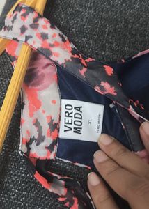 Floral Print High-Low Dress