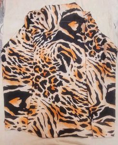 Bold Animal Print Button-Up Shirt