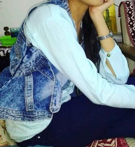 Acid Wash Denim Vest style jacket
