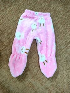 Cute Pink Bunny Fleece Pajamas