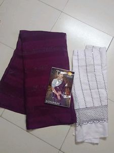 🆕 Partywear Saree with Sequence Work Blouse