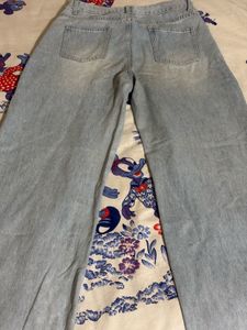 Light Wash Wide Leg Jeans