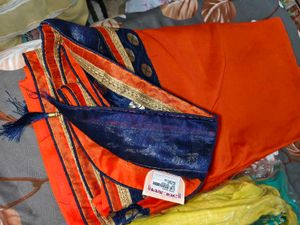 Beautiful Saree In Two Colours With Border