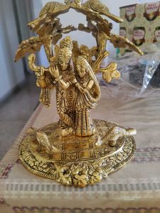 Ornate Radha Krishna Figurine