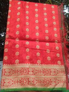 Red Banarasi Silk Saree