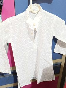 Kids White Kurta