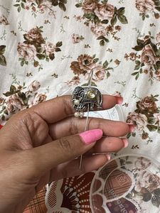 Boho Elephant Ear Cuff Climber Earrings