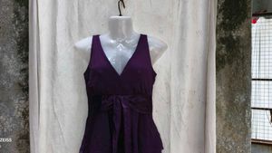 6307. Stunning Purple Tiered Dress