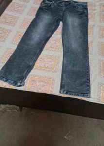 Men's Dark Wash Wide Leg Jeans