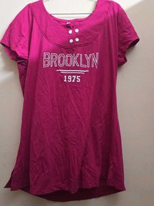 Pink Brooklyn "1975" Graphic T-Shirt
