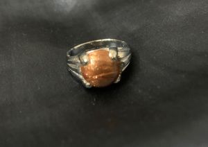 Unisex Shimmering Sunstone Ring
