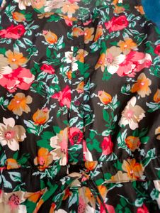 floral solid jumpsuit