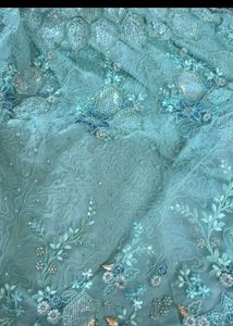 Elegant Mint Green Embroidered Lehenga Choli