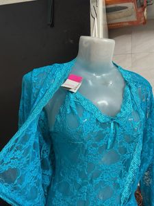 Lace Robe &amp; Nightgown Set