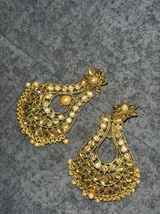 Exquisite Kundan &amp; Pearl Dangler Earrings