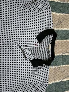 Men's Checkered Polo T-Shirt