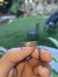 Unique Geometric Pattern Ring
