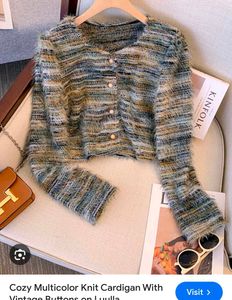 Multicolor Knit Cardigan