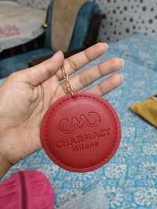 Cute Round Mirror Keychain