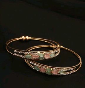 Fancy Gold Plated Women Bracelet Bangles
