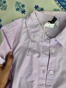 Lavender Button-Up Shirt