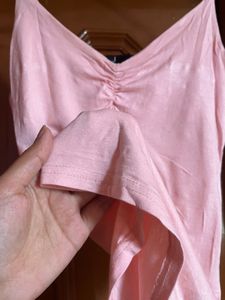pink beautiful top with lining inside