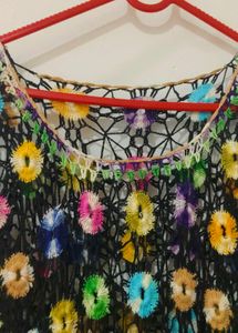 Colorful Crochet kurti