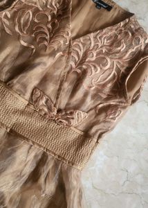 Luxury Embroidered Organza Party Dress