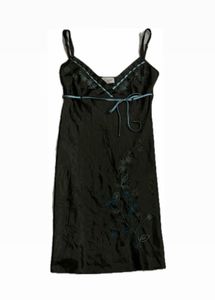 vintage  Elegant Black Slip Dress