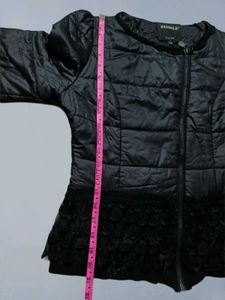 Chic Black Quilted Jacket
