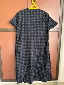 Chic Black &amp; Grey Checkered Dress