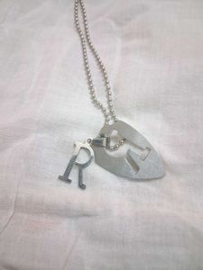 Silver Initial 'R' Necklace