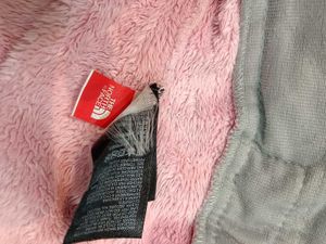 Y2K The North Face Pink Fuzzy Fleece Jacket