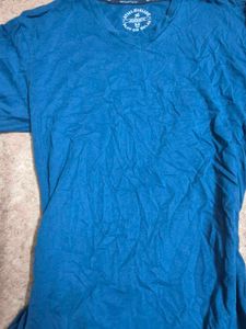 Blue V-Neck T-Shirt 🔷️