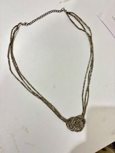 Elegant Oxidized Silver Necklace