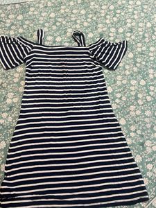 Mango Cold Shoulder Dress - Ages 7-9 years