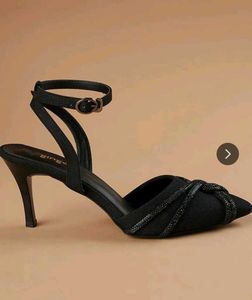 New Elegant Black Stiletto Heels