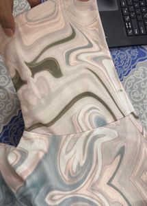 Men's Abstract Print Button-Up Shirt