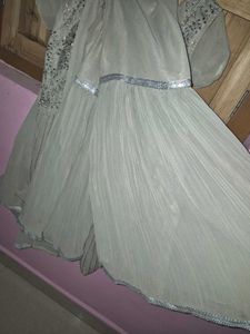 Embroidered Grey sharara