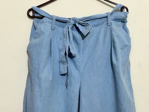 Blue Wide Leg Trouser.