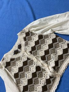 Crochet Knit Cardigan