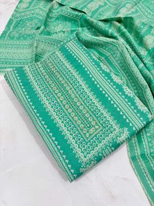Beautiful Green Printed Kurta Set
