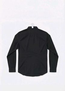 100% linen solid black