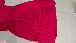 Pink corseted fit and flare dress 🩷