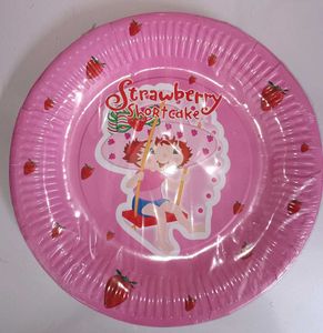 Straberry Paper Plates-set Of 2(20 pieces)