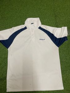 Reebok White &amp; Navy T-Shirt