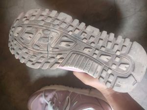 Stylish Pink Lace-Up Sneakers