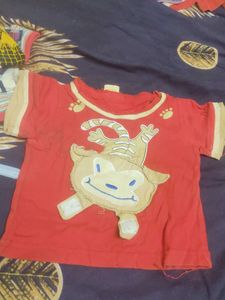 combo Red Baby Onesie with Truck Applique